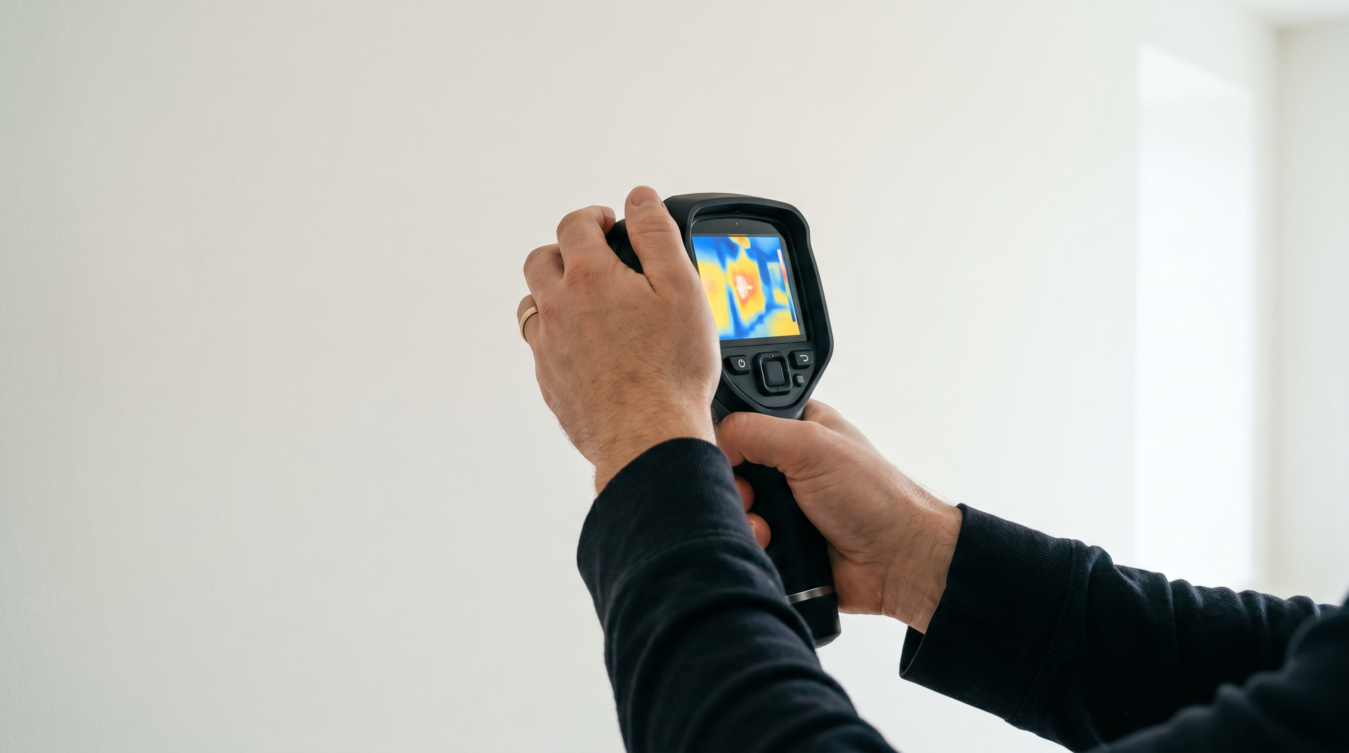 Thermal imaging inspection in progress